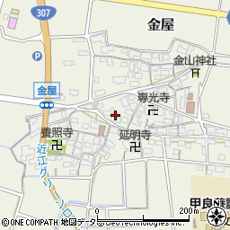 滋賀県犬上郡甲良町金屋771周辺の地図