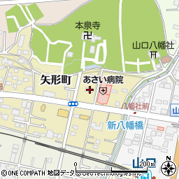 愛知県瀬戸市矢形町152周辺の地図