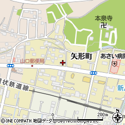 愛知県瀬戸市矢形町64周辺の地図