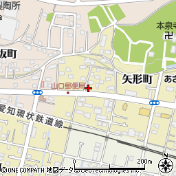 愛知県瀬戸市矢形町75周辺の地図