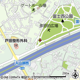 富士西公園トイレ４周辺の地図