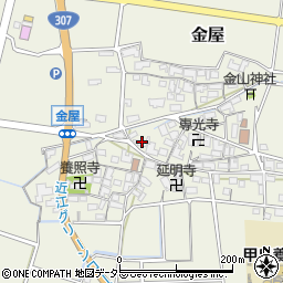滋賀県犬上郡甲良町金屋773周辺の地図