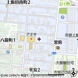 愛知県名古屋市北区上飯田南町5丁目周辺の地図