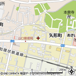 愛知県瀬戸市矢形町73周辺の地図