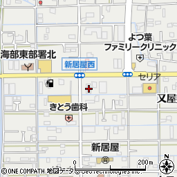 愛知県あま市新居屋辻畑53周辺の地図