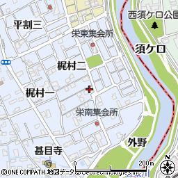 愛知県あま市西今宿梶村三28周辺の地図