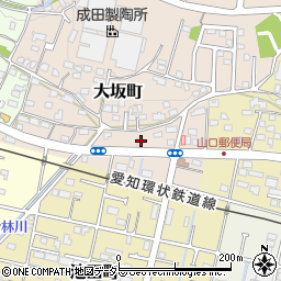 愛知県瀬戸市大坂町204周辺の地図