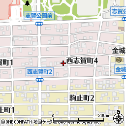 愛知県名古屋市北区西志賀町3丁目35周辺の地図