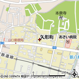 愛知県瀬戸市矢形町104周辺の地図