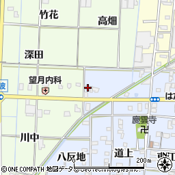愛知県あま市森山弁才天57周辺の地図