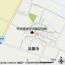 甲良豊後守宗廣記念館周辺の地図