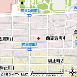 愛知県名古屋市北区西志賀町周辺の地図