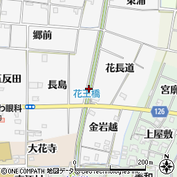 愛知県あま市花正蜆周辺の地図