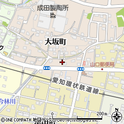 愛知県瀬戸市大坂町206-4周辺の地図