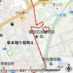 株式会社藤田石油建材店　ブロック工場周辺の地図