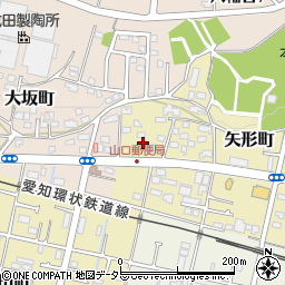 愛知県瀬戸市矢形町8周辺の地図