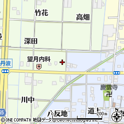 愛知県あま市丹波深田55周辺の地図