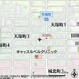 愛知県名古屋市西区天塚町周辺の地図