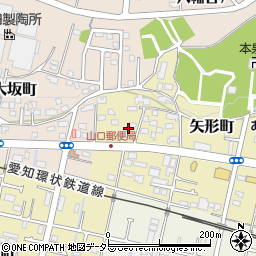 愛知県瀬戸市矢形町29周辺の地図
