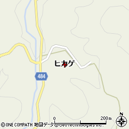 愛知県豊田市坪崎町ヒカゲ周辺の地図