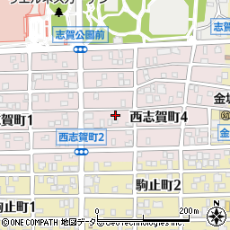 愛知県名古屋市北区西志賀町3丁目46周辺の地図