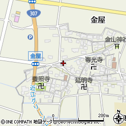 滋賀県犬上郡甲良町金屋775周辺の地図