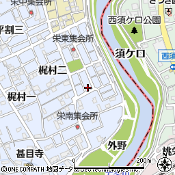 愛知県あま市西今宿梶村三25-3周辺の地図