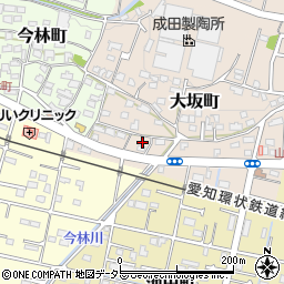 愛知県瀬戸市大坂町84周辺の地図