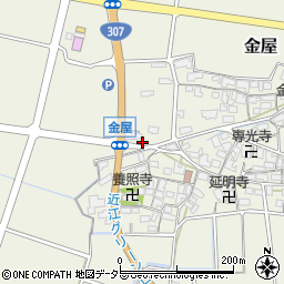 滋賀県犬上郡甲良町金屋542周辺の地図