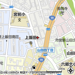 愛知県名古屋市北区上飯田東町1丁目6周辺の地図