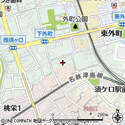 愛知県清須市須ケ口365-4周辺の地図