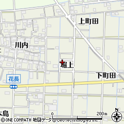 愛知県あま市花長周辺の地図
