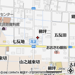 愛知県あま市花正柳坪34周辺の地図