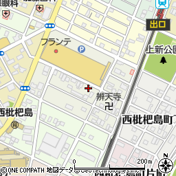 愛知県清須市西枇杷島町押花周辺の地図