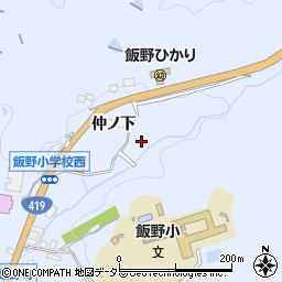愛知県豊田市藤岡飯野町池下周辺の地図