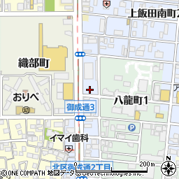 愛知県名古屋市北区御成通周辺の地図
