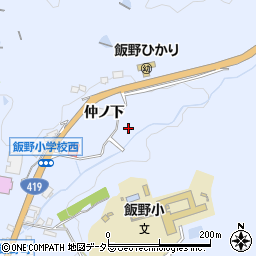 愛知県豊田市藤岡飯野町（池下）周辺の地図