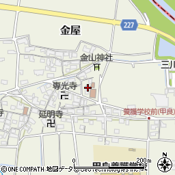 滋賀県犬上郡甲良町金屋807周辺の地図