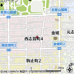 愛知県名古屋市北区西志賀町4丁目48周辺の地図