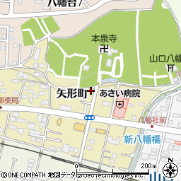 愛知県瀬戸市矢形町124-7周辺の地図