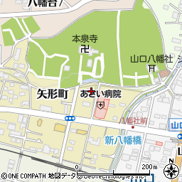 愛知県瀬戸市矢形町155周辺の地図