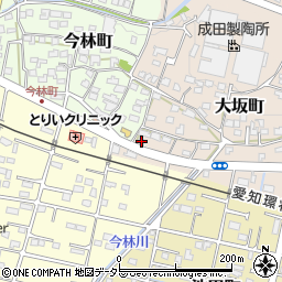 愛知県瀬戸市大坂町128周辺の地図
