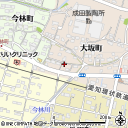 愛知県瀬戸市大坂町87周辺の地図