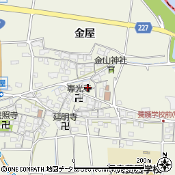 滋賀県犬上郡甲良町金屋800周辺の地図