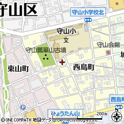 愛知県名古屋市守山区西島町7周辺の地図
