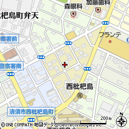 愛知県清須市西枇杷島町大黒周辺の地図