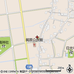 兵庫県丹波市市島町梶原481周辺の地図