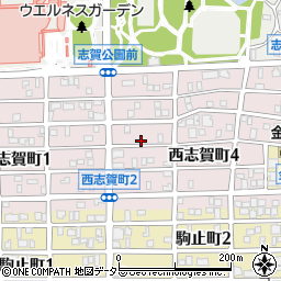 愛知県名古屋市北区西志賀町3丁目周辺の地図