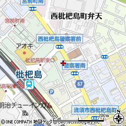 ａｐｏｌｌｏｓｔａｔｉｏｎセルフびわじま駅前ＳＳ周辺の地図