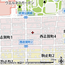 愛知県名古屋市北区西志賀町3丁目51周辺の地図
